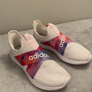 Adidas Women's Puremotion Adapt Running Shoe White/White/Acid Red Size 9